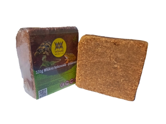 Włókno kokosowe prasowane  650g  - 10L - do terrarrium, upraw