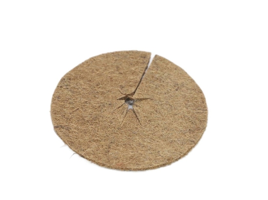 Szkółkarski dysk kokosowy Wimar: ściółkujący krążek ochronny 27cm do doniczek 10L