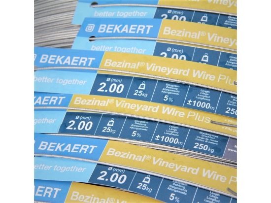 Drut Bezinal Vineyard Wire Plus, do malin, winorośli - krąg 25kg