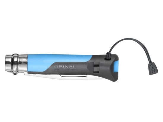 Opinel Nóż Outdoor Blue 08 z gwizdkiem i piła
