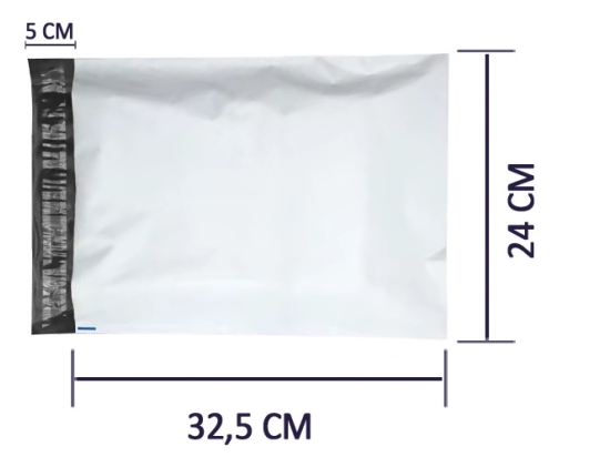 Foliopaki kurierskie C4 240x325mm, LDPE 55mikronów karton 100SZT