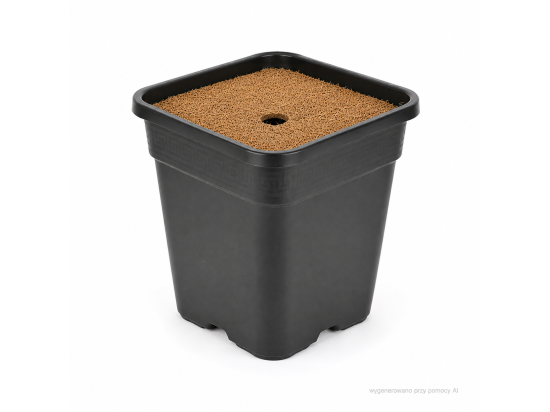 Mata ściółkująca 32x32 cm kokosowa do mulczowania dla doniczki 25l kwadrat