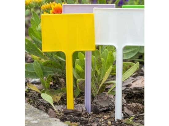 Tabliczka do roślin 6x4cm wysokość 12cm biała 100 sztuk