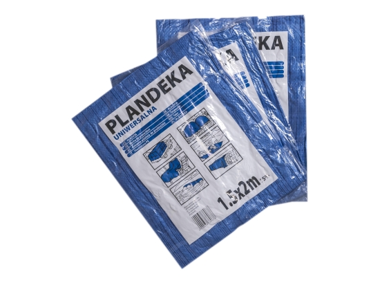 Plandeka uniwersalna, lekka 55g/m2 niebieska