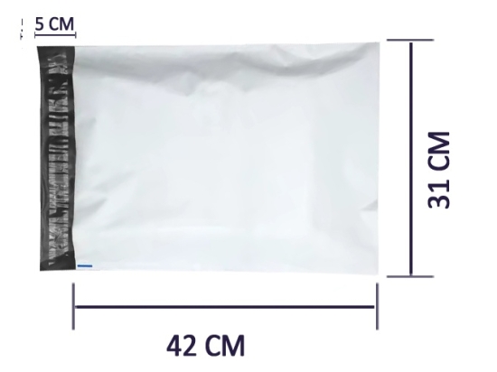 Foliopaki kurierskie A3 31x42 cm, LDPE 55mikronów karton 1000SZT