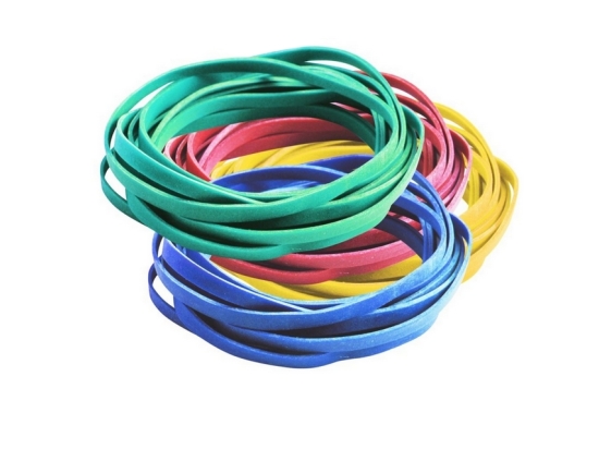 Gumka recepturka średnica 80mm x szerokość 1,5mm, zielona 1kg