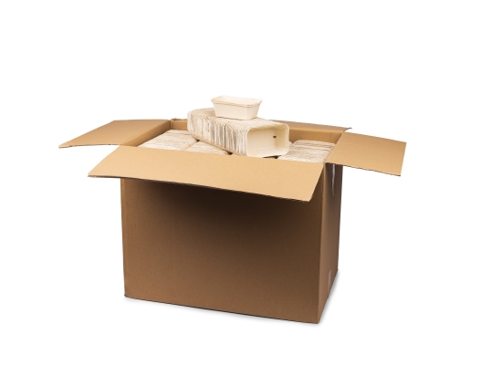 Pojemnik celulozowy na owoce 400gram, bez nadruku, karton 420sztuk