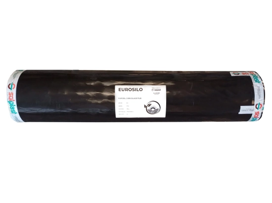 Folia kiszonkarska  pryzmowa czarno-biała Eurosilo  10x33m 120mic
