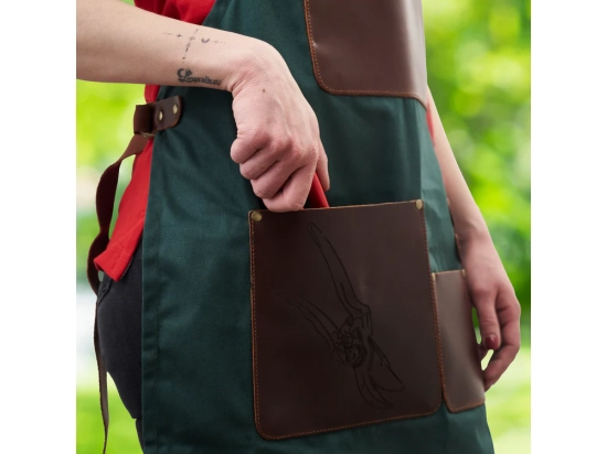 Fartuch ogrodniczy ze skóry i płótna FELCO 490 #FelcoLovers