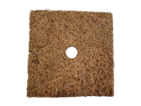 Mata ściółkująca 32x32 cm kokosowa do mulczowania dla doniczki 25l kwadrat