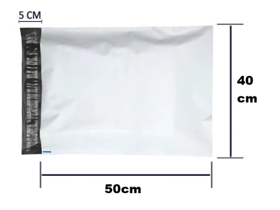 Foliopaki kurierskie f4/5 40x50cm, LDPE 55mikronów karton 1000SZT