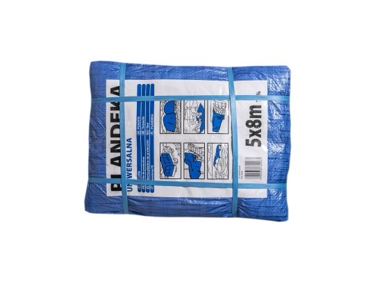 Plandeka uniwersalna, lekka 55g/m2 niebieska
