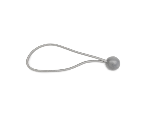 Gumki mocujące z kulką, do plandek, namiotów, szare 20cm