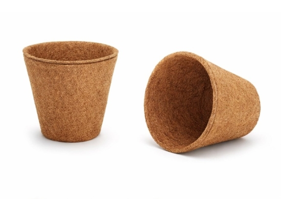 Biodegradowalna Doniczka z kokosa średnica 11cm,1L, do wysiewu 10sztuk