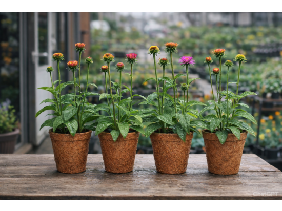 Biodegradowalna Doniczka z kokosa średnica 11cm,1L, do wysiewu 10sztuk