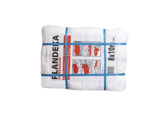 Plandeka uniwersalna, lekka 55g/m2 biała