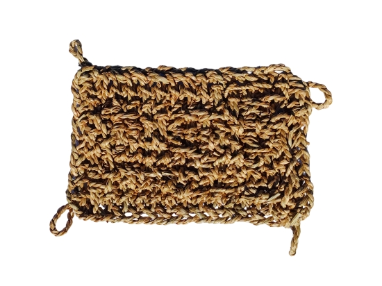 Hamak legowisko dla jaszczurki pleciony z włókna kokosa, prostokąt 30x20cm