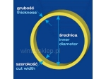 Gumka recepturka średnica 50mm x szerokość 3mm, biała 1kg