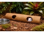 Tunel z włókna kokosowego 50cm, kryjówka do terrarium dla chomika gada