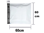 FOLIOPAK KURIERSKI F60: 60x60+5cm 100% LDPE 55mic 500szt 600x600mm
