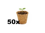 Kokosowe Bio doniczki do wysiewu, pikowania,  średnica 5cm, 100ml, 50sztuk