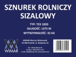 Sznurek sizalowy WIMAR 1820-TEX, 1375m, 6-pak