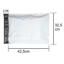 FOLIOPAK 2XL 32,5X42,5 CM, 55MIC 100 PROC. LDPE/ KARTON 1000SZT