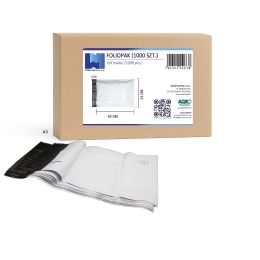Foliopaki kurierskie A3 31x42 cm, LDPE 55mikronów karton 50SZT