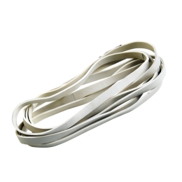 Gumka recepturka średnica 50mm x szerokość 3mm, biała 1kg
