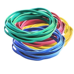 Gumka recepturka średnica 80mm x szerokość 1,5mm, zielona 1kg