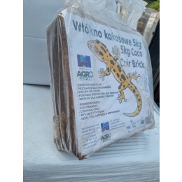 Włókno kokosowe prasowane 5kg, do upraw i terrariów objętość ok 70-80 litrów
