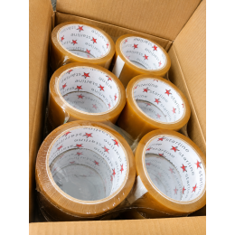TAŚMA  PAKOWA TRANSPARENT SOLVENT 48X60y, karton 36 sztuk
