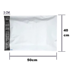 Foliopaki kurierskie f4/5 40x50cm, LDPE 55mikronów karton 1000SZT