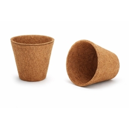 Biodegradowalna Doniczka z kokosa średnica 11cm,1L, do wysiewu 10sztuk