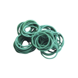 Gumka recepturka  średnica 15mm x szerokość 1,2mm, zielona 1kg